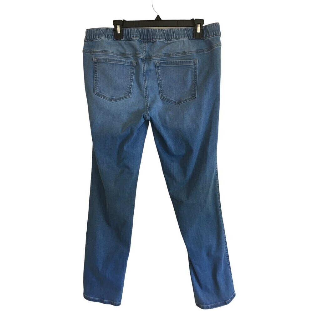 Torrid Pants Women's Size 00 Regular Blue Jeans Stretchy Waist Drawstring - Picture 4 of 8